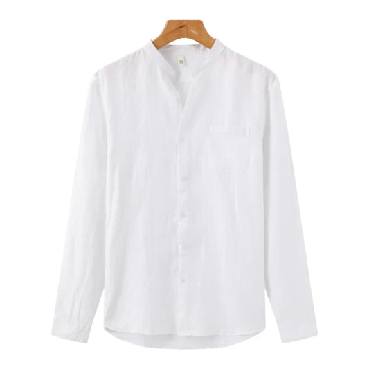 Old Money Long Sleeve Linen Shirt - Greece