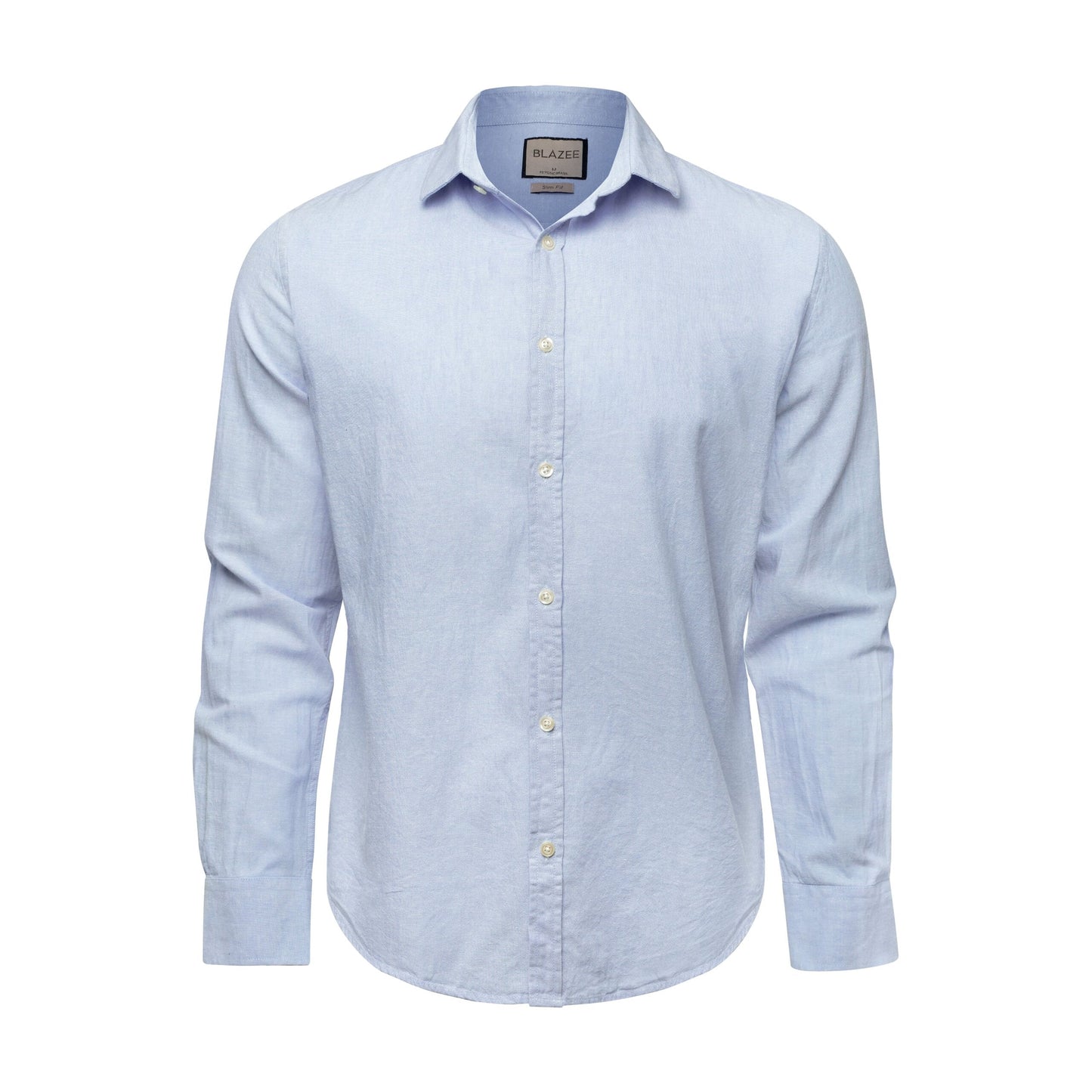 Linen Shirt Long Sleeve - Ocean