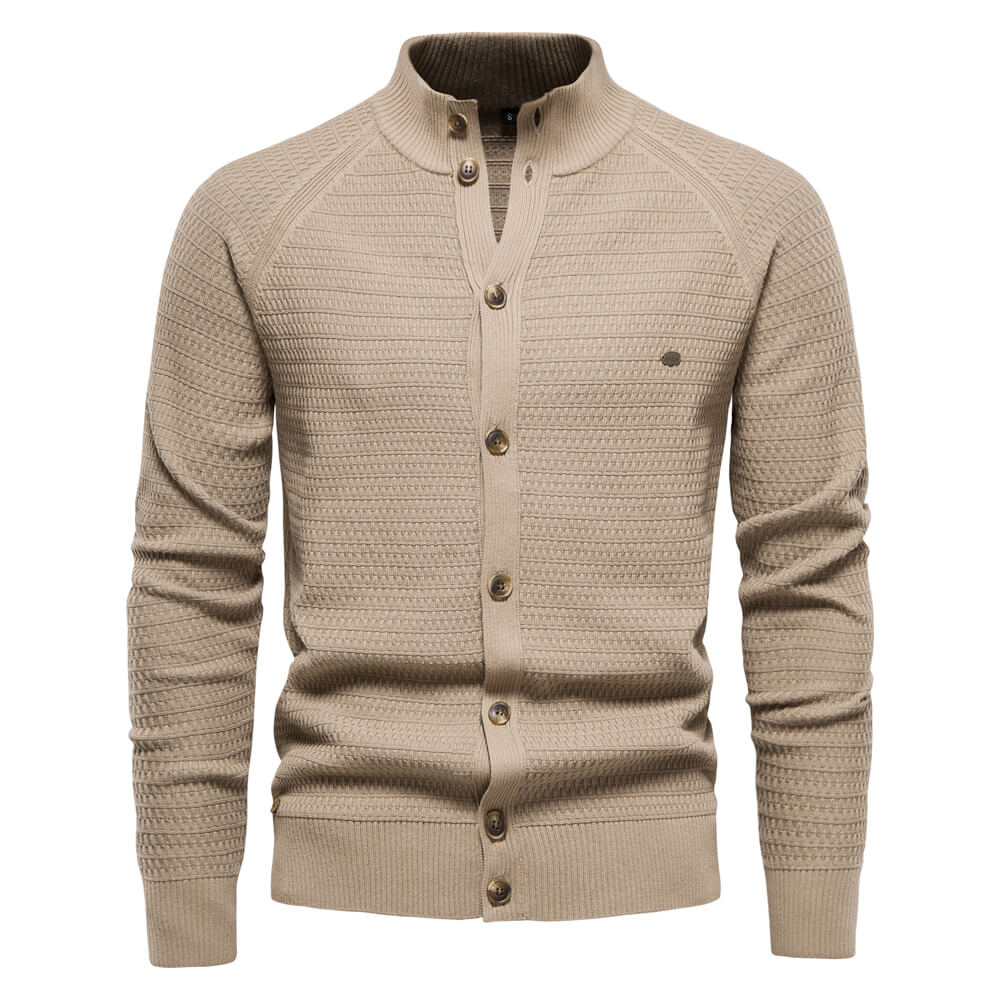 100% Cotton Cardigan - Italian Elegance