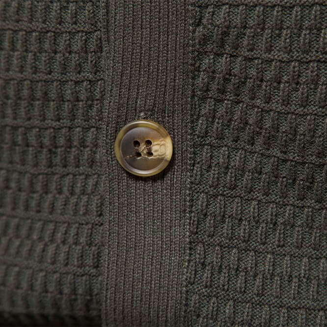 100% Cotton Cardigan - Italian Elegance