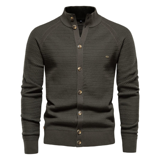 100% Cotton Cardigan - Italian Elegance