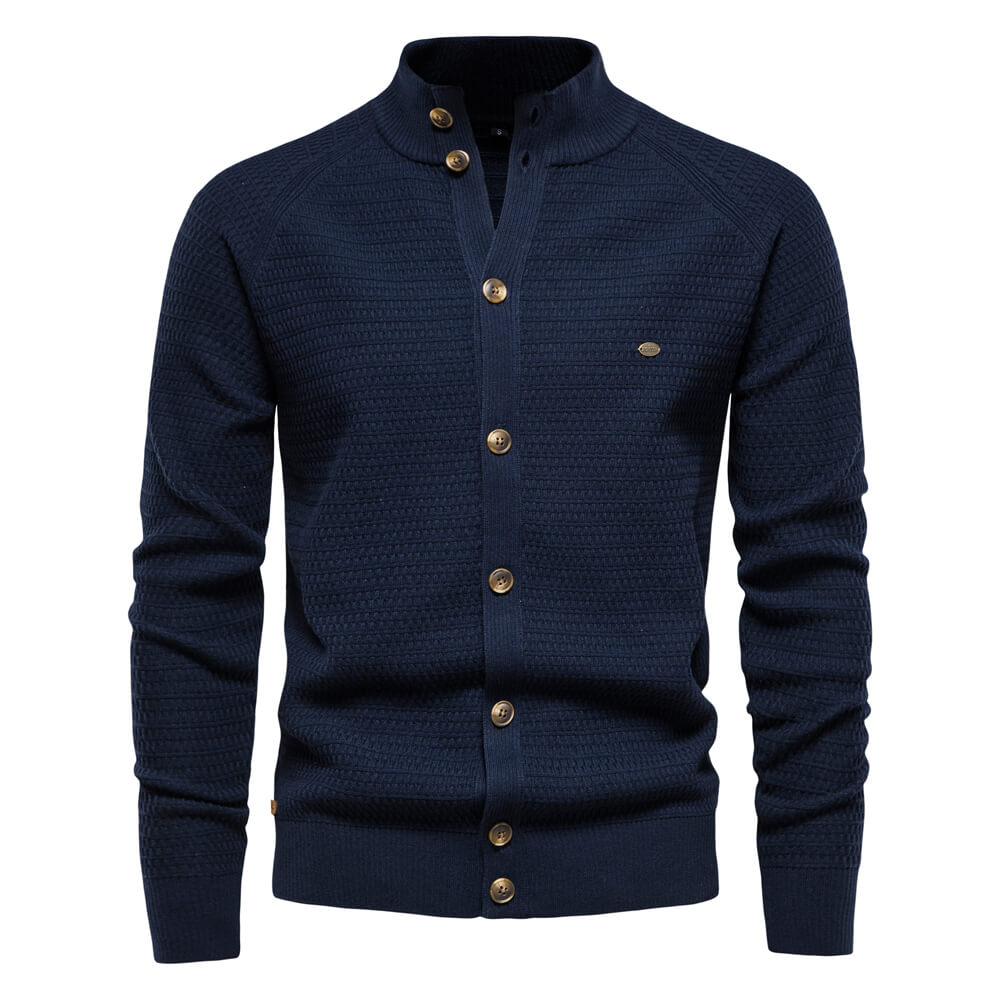 100% Cotton Cardigan - Italian Elegance