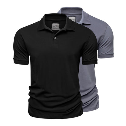 2 Pima Cotton Polo Shirt Set